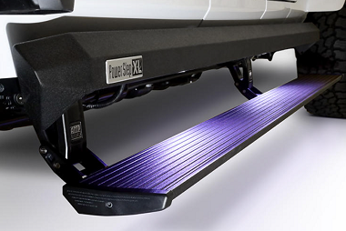AMP Research Power Step with purple light